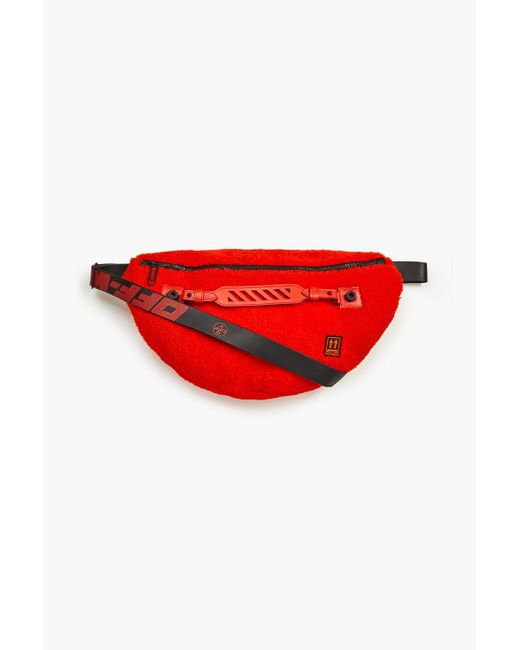 off white shearling bag