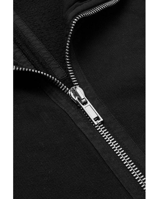 Rick Owens Black Oversized Printed Cotton-Jersey Hoodie for men