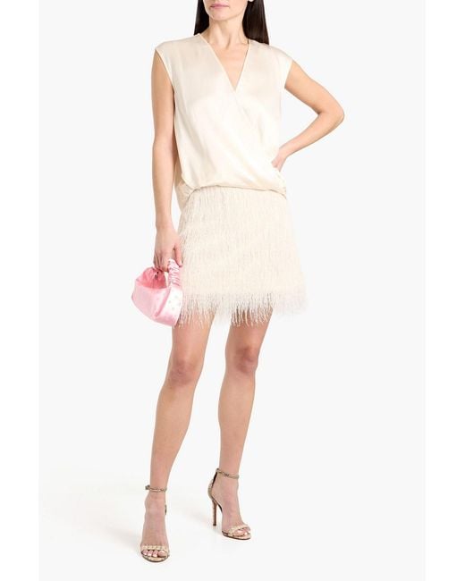 3.1 Phillip Lim Natural Wrap-Effect Satin Top