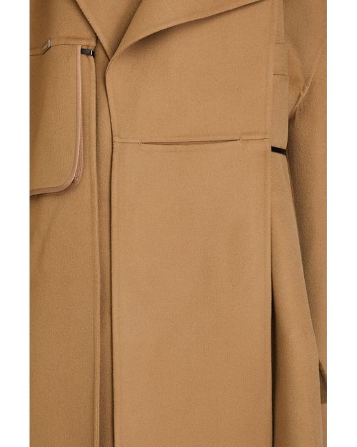 Peter Do Natural Oversized Wool And Cashmere-blend Felt Coat