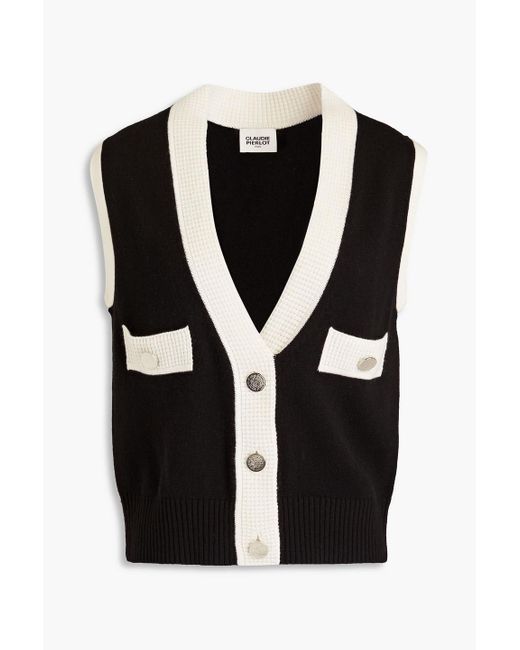 Claudie Pierlot Black Knitted Vest