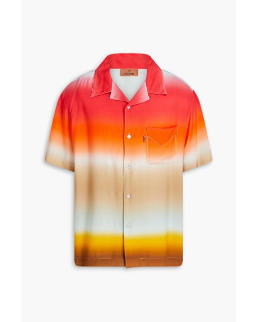 Missoni Hemd aus webstoff mit farbverlauf in Orange für Herren