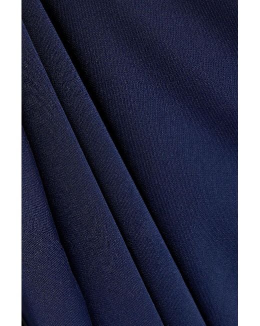 Nicholas Blue Autumn Draped Jersey Halterneck Gown