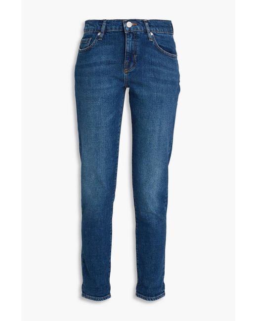 FRAME Blue Le Garcon Boyfriend Jeans