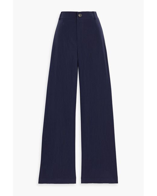 Vince Blue Tencel Lyocell-Blend Wide-Leg Pants
