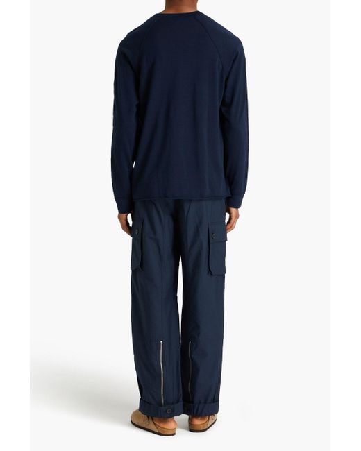 James Perse Blue Linen-blend Sweater for men