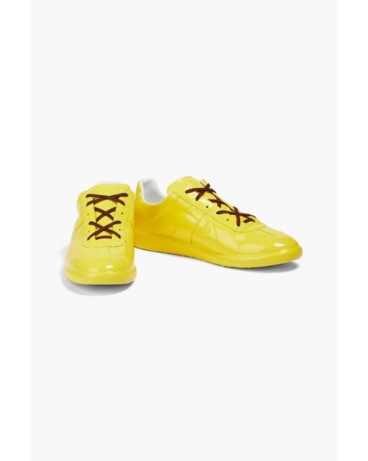 Maison Margiela Replica sneakers aus lacklederimitat in Yellow für Herren