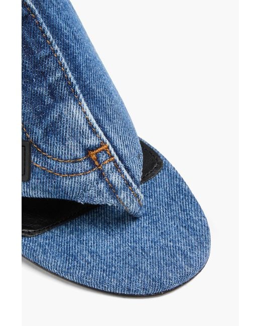 Coperni Blue Denim Mules