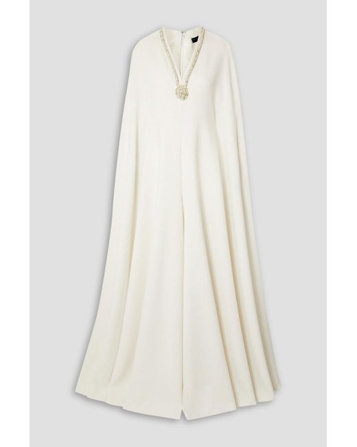 Reem acra white jumpsuit hotsell