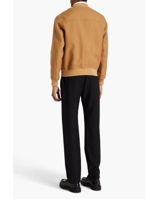 Sandro Natural Wool-blend Twill Bomber Jacket for men