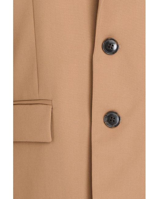 FRAME Natural Wool-blend Twill Blazer