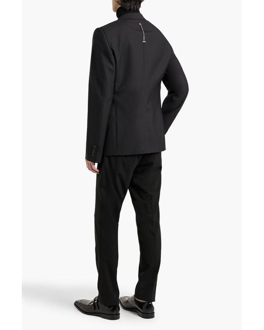 McQueen Black Wool Blazer for men