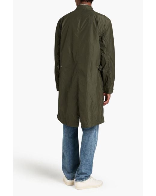 Officine Generale Green Shell Raincoat for men