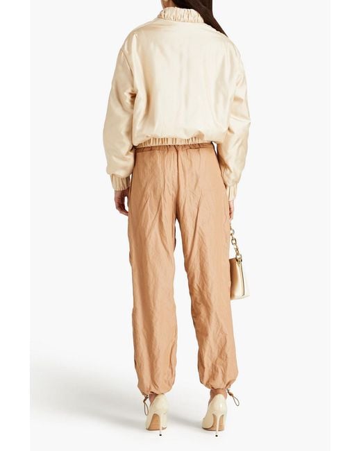 Zimmermann Natural Silk-twill Padded Bomber Jacket
