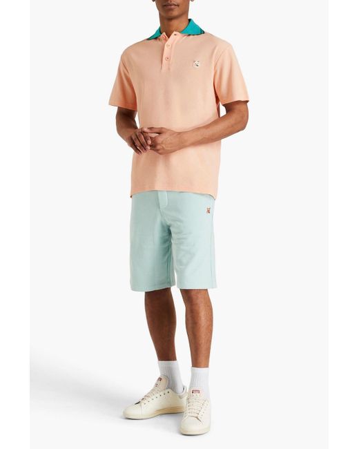 Maison Kitsuné Orange Cotton-piqué Polo Shirt for men