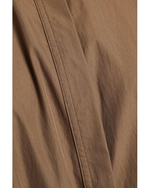 Co. Natural Belted Tton-blend Poplin Jumpsuit