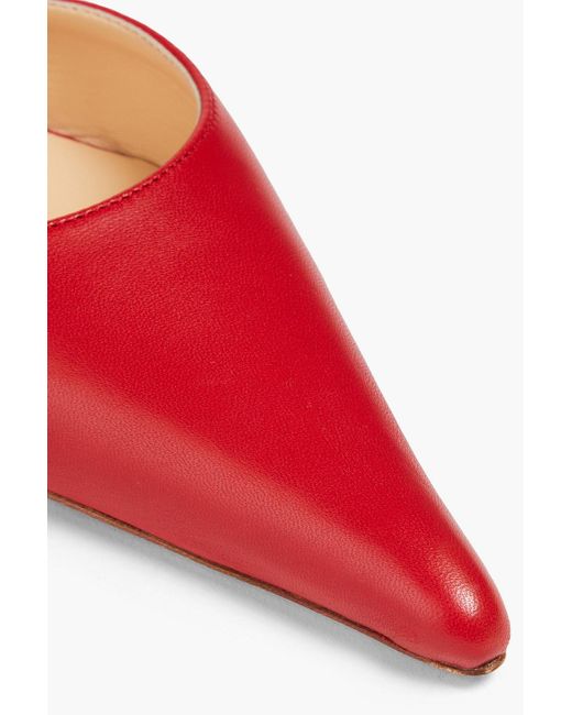 Magda Butrym Red Leather Pumps