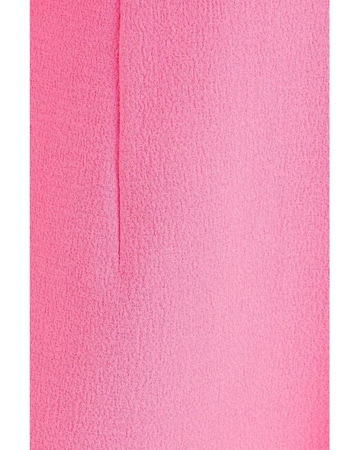 Rebecca Vallance Pink Dulce Amore Chain-embellished Cutout Crepe Mini Dress