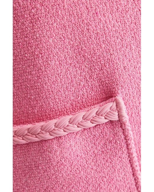 Maje Pink Tweed Mini Dress