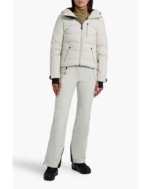 Aztech Mountain White Nuke Quilted Down Ski Jacket