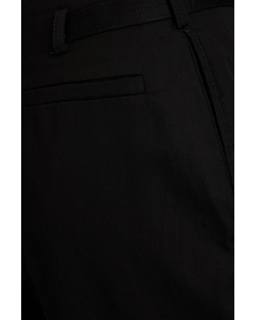 Joseph Black Tunius hose mit weitem bein aus baumwollsatin
