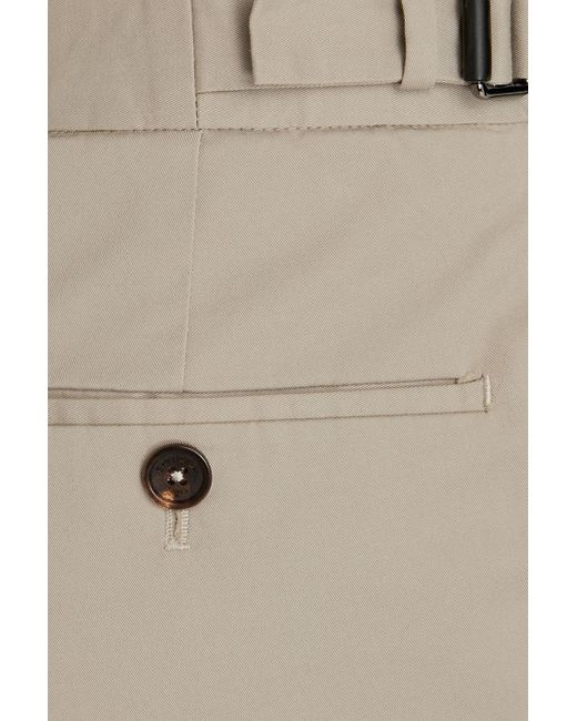 Zegna Natural Slim-Fit Cotton-Blend Twill Suit Pants for men