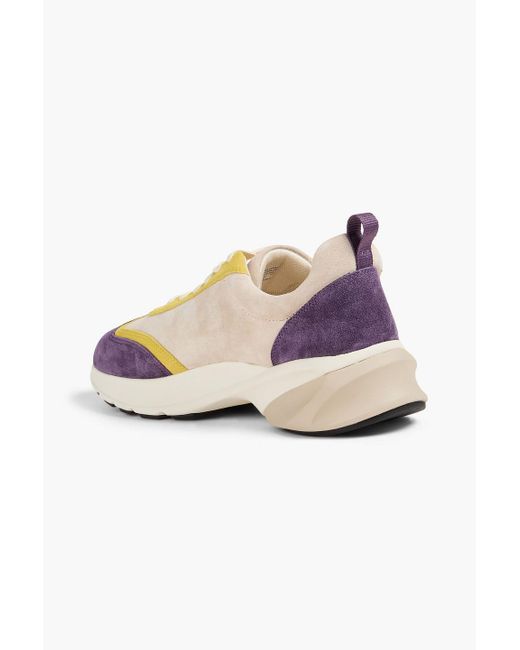 Tory Burch Pink Good Luck Suede Sneakers