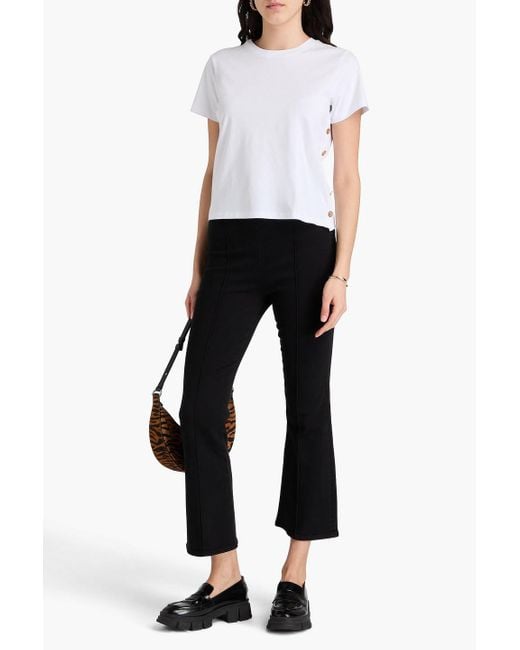 FRAME Black Jet Set High-rise Bootcut Jeans