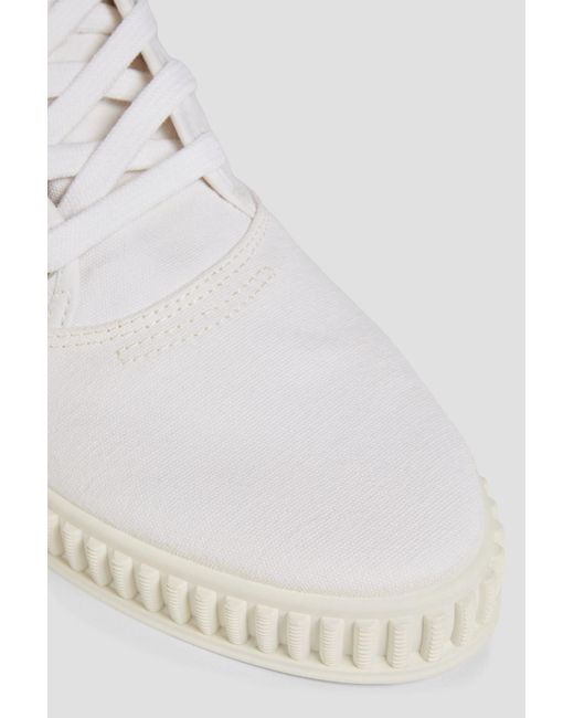 Maison Margiela White Canvas High-top Sneakers for men