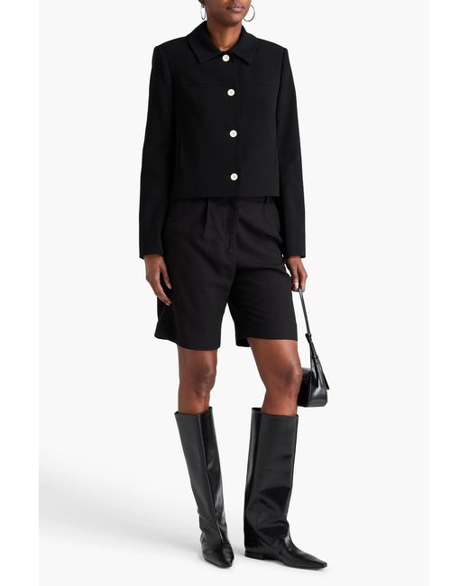 Claudie Pierlot Black Crepe Jacket