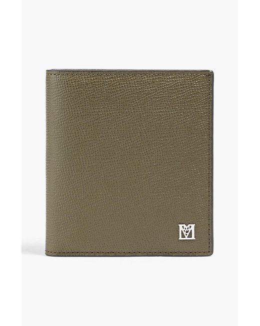 MCM Green Textured Leather Wallet