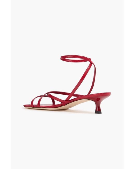 Tory Burch Red Leather Sandals