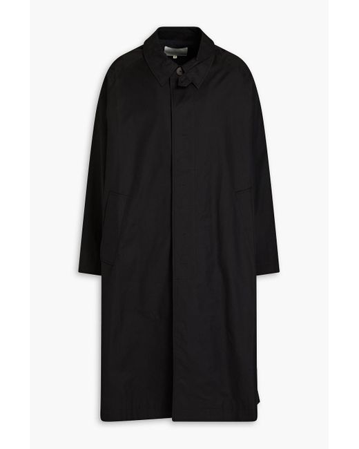 Studio Nicholson Black Ventus Cotton-blend Twill Coat for men