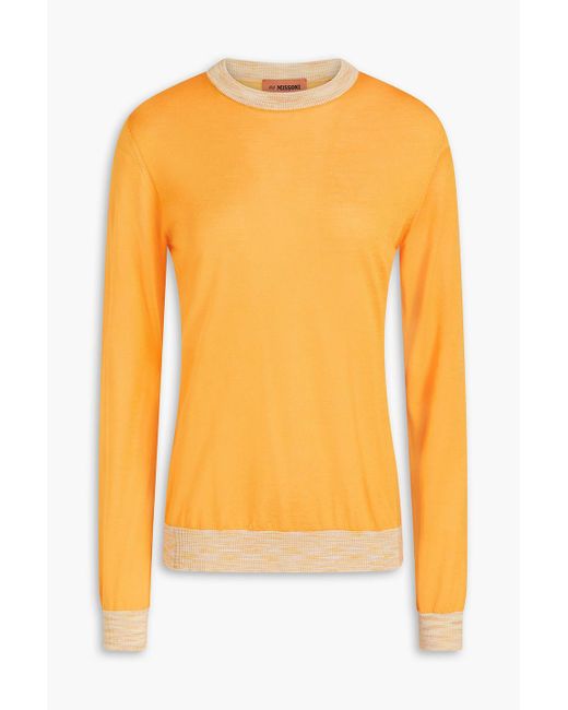 Missoni Orange Silk Sweater