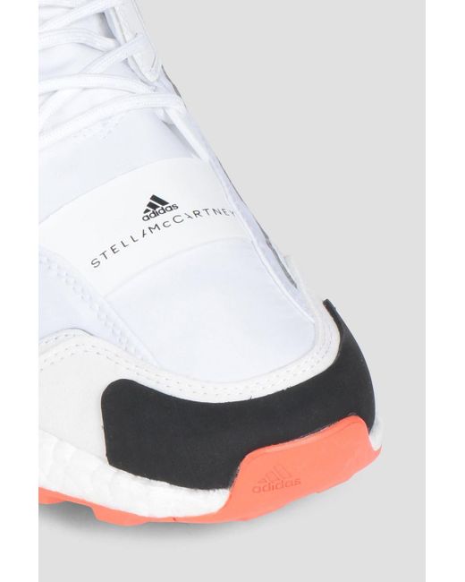 Adidas By Stella McCartney White Outdoor Boost 2.0 Shell, Neoprene And Faux Suede Sneakers