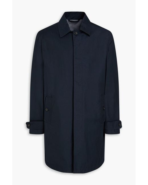 Slowear Blue Cotton-blend Twill Coat for men