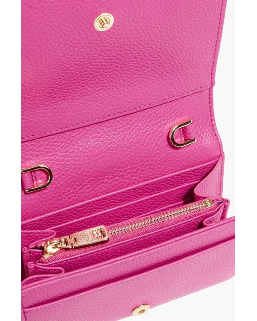 Dolce & Gabbana Pink Pebbled-leather Wallet