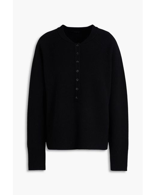 A.Emery Black Sylvie Wool-Blend Sweater