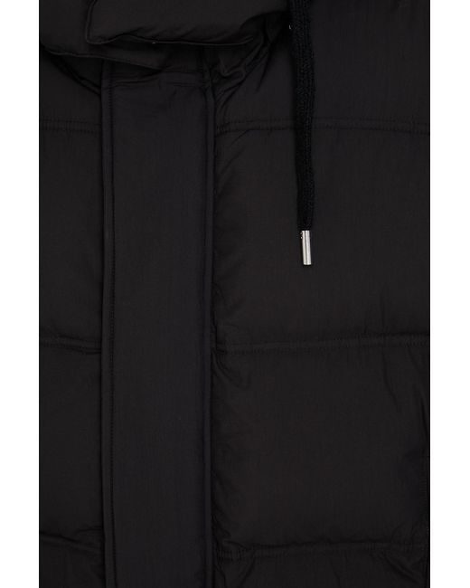 AMI Black Oversized Quilted Shell Down Vest for men