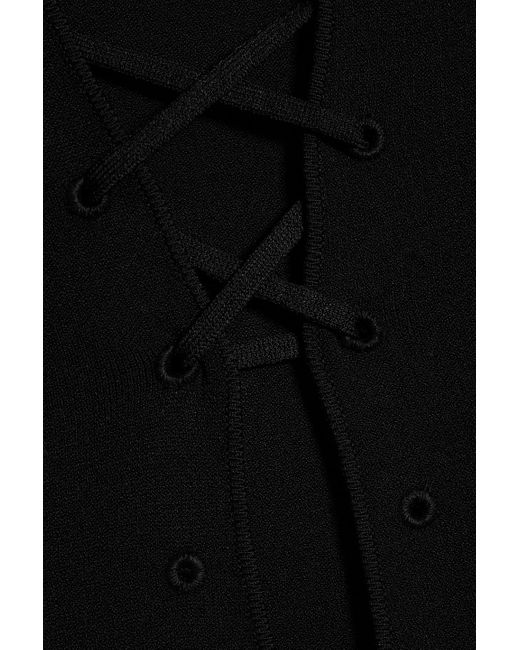 Altuzarra Black Maxikleid aus stretch-strick mit cut-outs