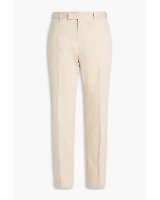 Sandro Natural Cotton-Blend Twill Pants for men