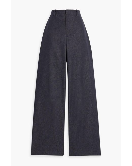 Vince Blue High-Rise Wide-Leg Jeans