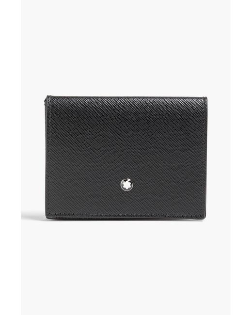 Montblanc Black Textured-Leather Cardholder for men