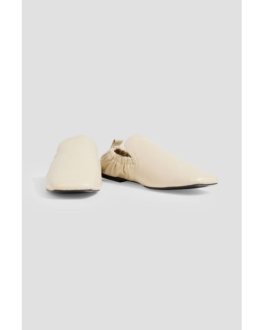 A.Emery White Delphine Leather Loafers