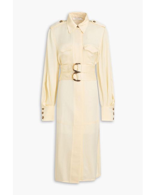 Zimmermann Natural Twill Midi Shirt Dress