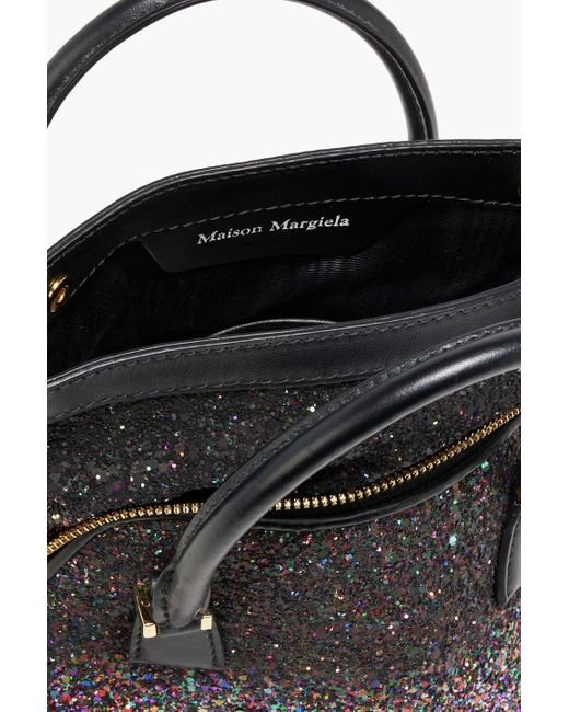 Maison Margiela Black 5ac Glittered Pvc Shoulder Bag