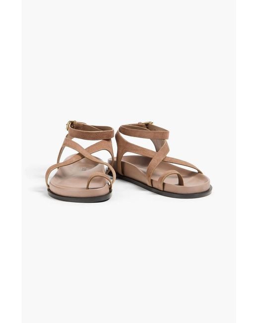 A.Emery Natural Jalen Suede Sandals