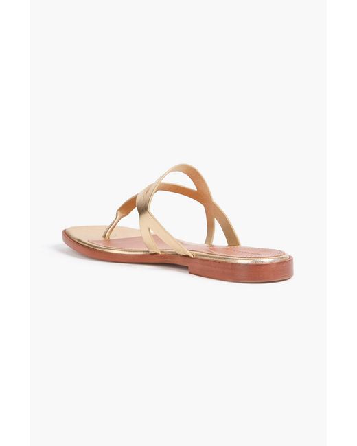 Zimmermann Metallic Leather Sandals