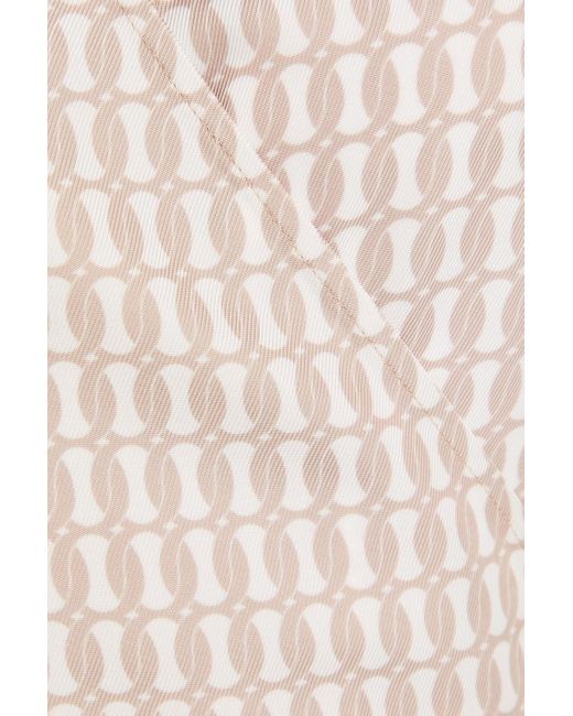By Malene Birger Natural Manissa Printed Twill Maxi Wrap Dress