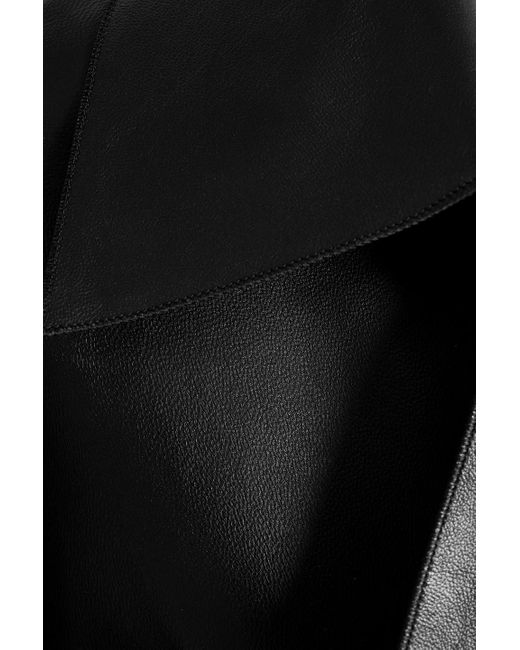 Karl Donoghue Black Leather Trench Coat